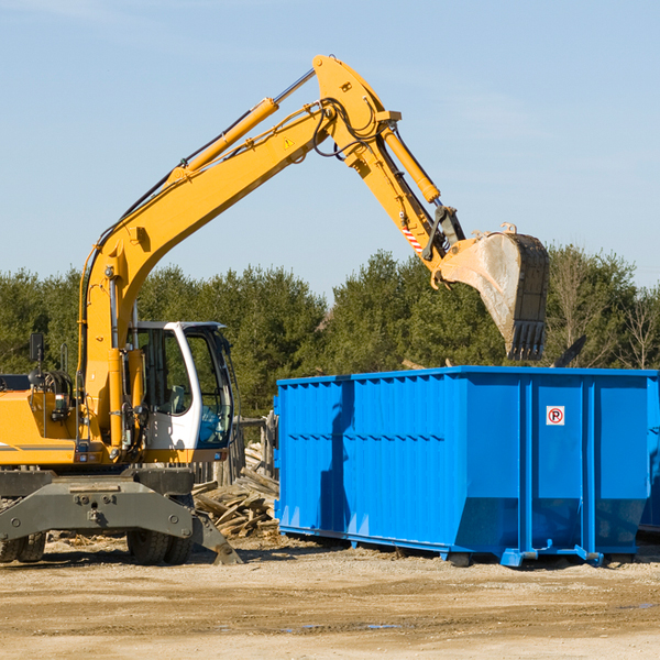 what size residential dumpster rentals are available in Willow Creek